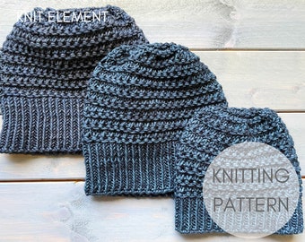 Knitting Pattern, Hat Pattern, Knitting Hat Pattern, Beanie Knitting Pattern, Topography Hat Pattern, Easy Knit Hat Pattern, Unisex Hat