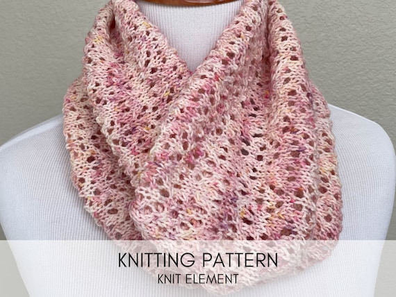 One Skein Cowl Knitting Pattern Sparkle Cowl Knitting Pattern, Fancy