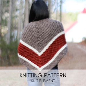 Triangle Shawl Pattern // Knitting Pattern // Knit Shawl Pattern // Shawl Pattern // That 70&#39;s Shawl Pattern // Easy Knitting Pattern Shawl