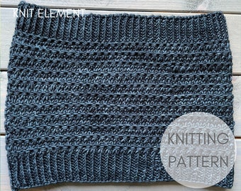 COWL KNITTING PATTERN - Topography Cowl - Worsted Cowl Knitting Pattern