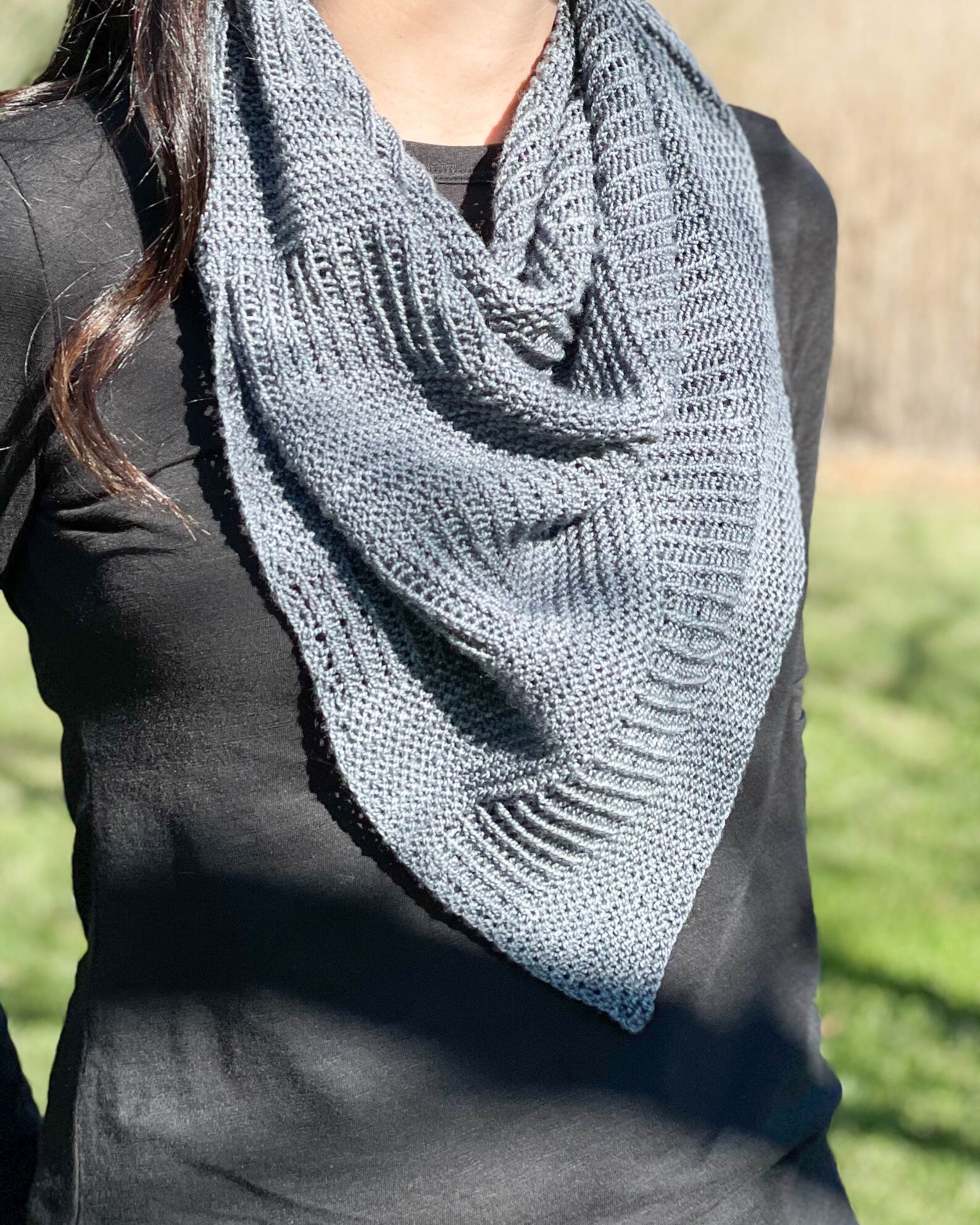 Sideways Triangle Shawl Pattern // Knitting Pattern // Knit - Etsy