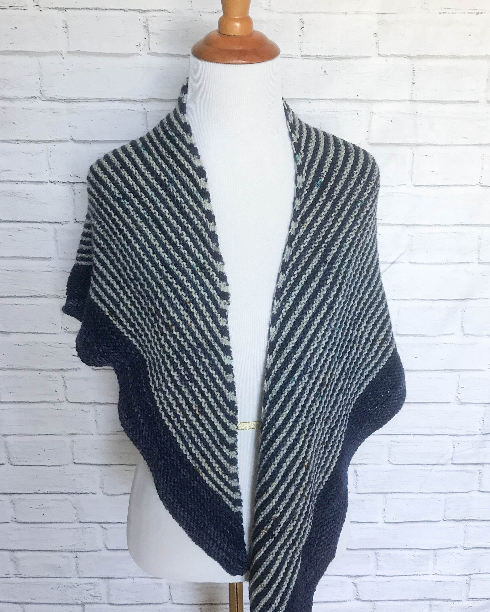 how to wear an asymmetrical triangle shawl