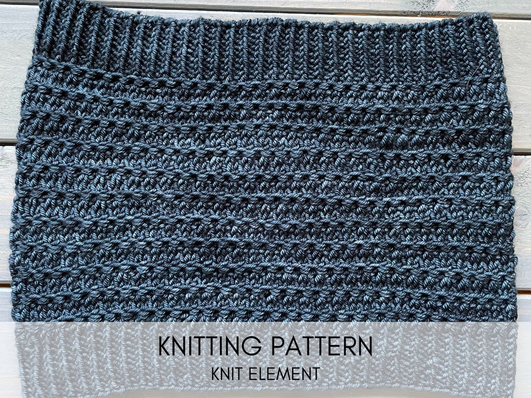 Topography Cowl Knitting Pattern: Beginner Worsted Yarn (PDF Pattern ...