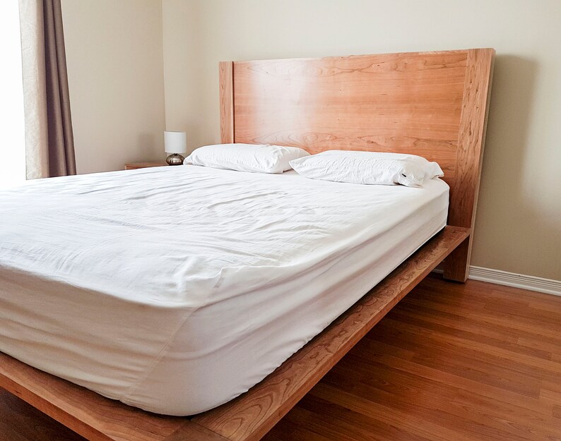 Cherry Bed Frame Bedside Tables Handmade Image 0