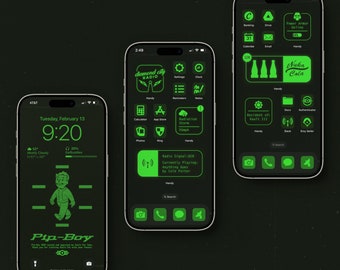 Pip-Boy 3000 iOS Theme