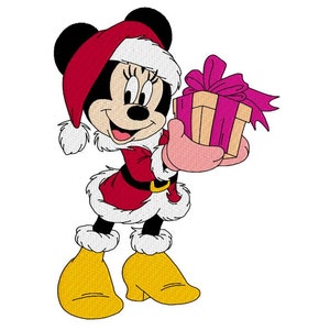 Minnie Mouse Disney Machine Embroidery Designminnie Christmas - Etsy
