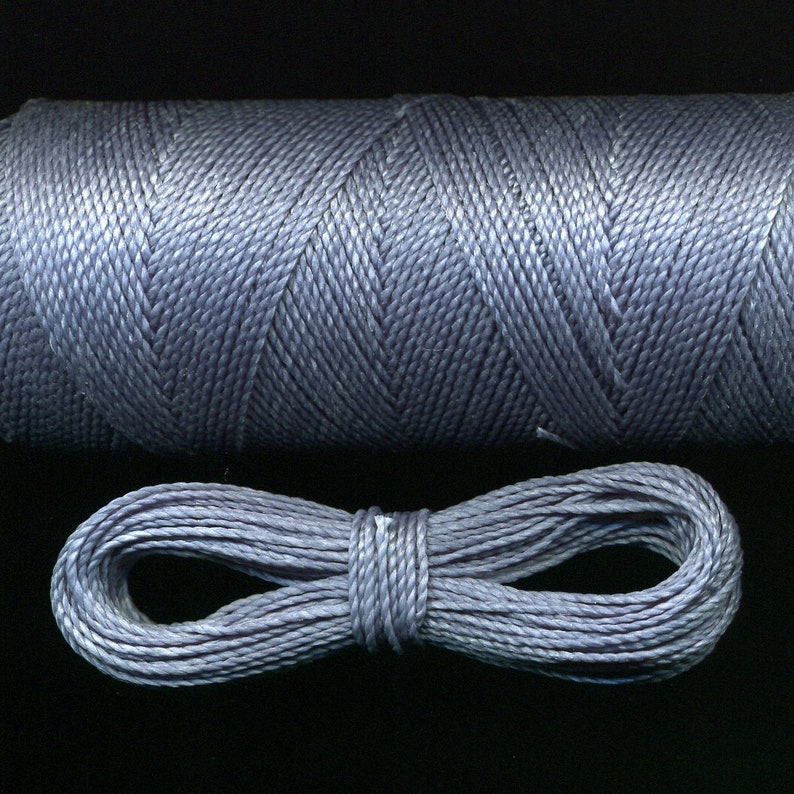 denim blen gray blue 10 meters wire macrame 227 Linhasita