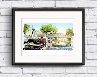 London Travel Print, Little Venice: Wall Art poster