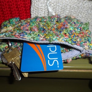 Pochette robuste à fermeture éclair polyvalente au crochet pour ranger les petits objets que vous ne voulez pas égarer