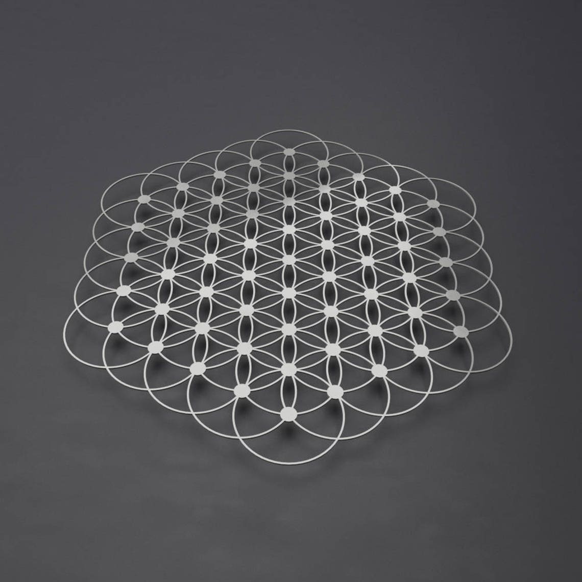 Flower of Life Metal Wall Art Sacred Geometry Metal Wall Etsy