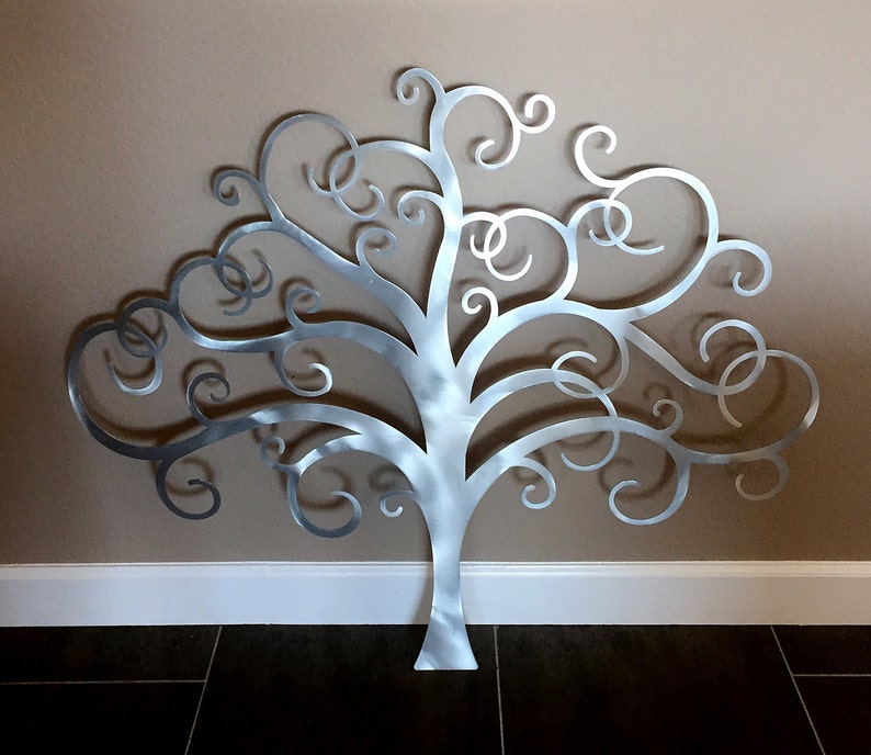Large Metal Tree Wall Art Sculpture Tree of Life Metal Wall Etsy