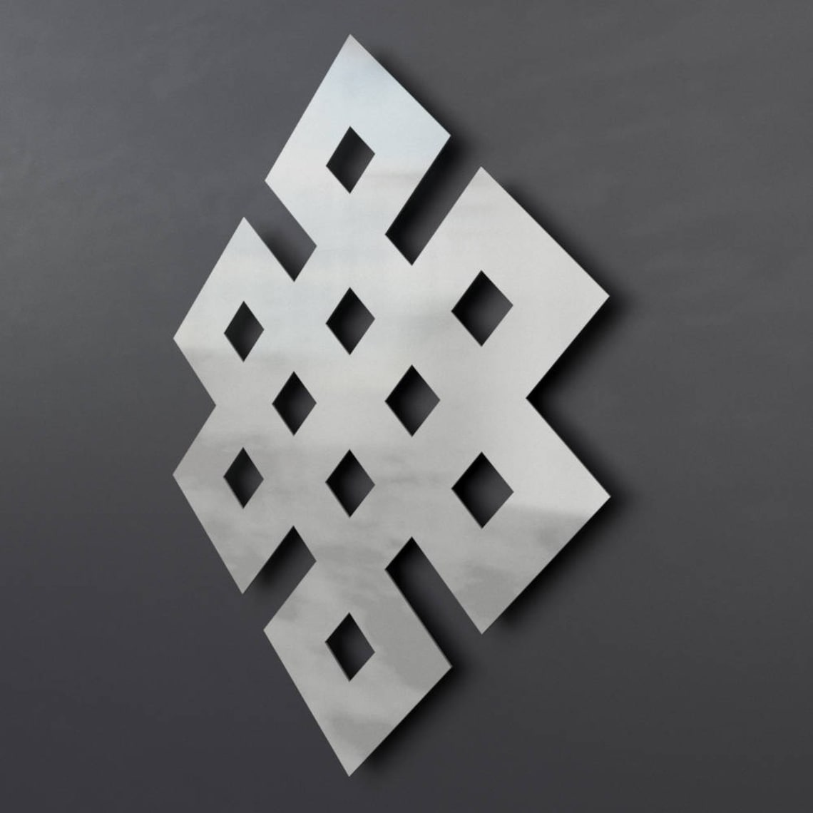 Endless Knot Metal Wall Art Eternal Knot Meditation Art Etsy