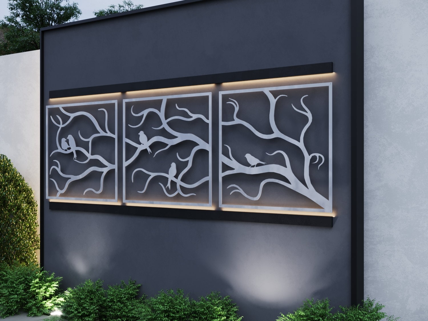 large resin outdoor wall art