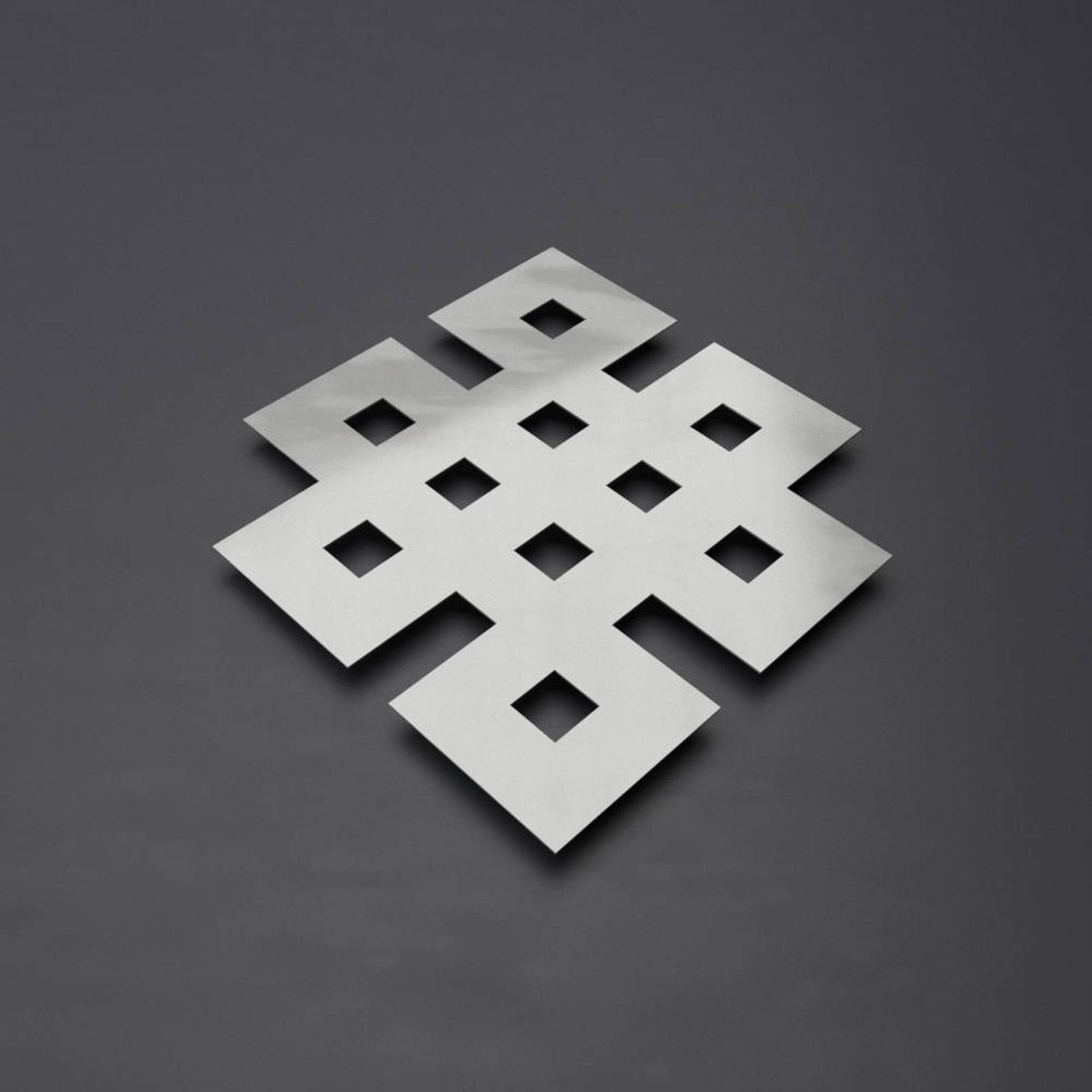 Endless Knot Metal Wall Art Eternal Knot Meditation Art Etsy