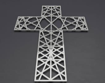 Modern Metal Wall Cross Sculpture, Large Wall Cross, Christian Home Decor,  Metal Wall Crosses, Large Metal Wall Art, Christian Wall Art