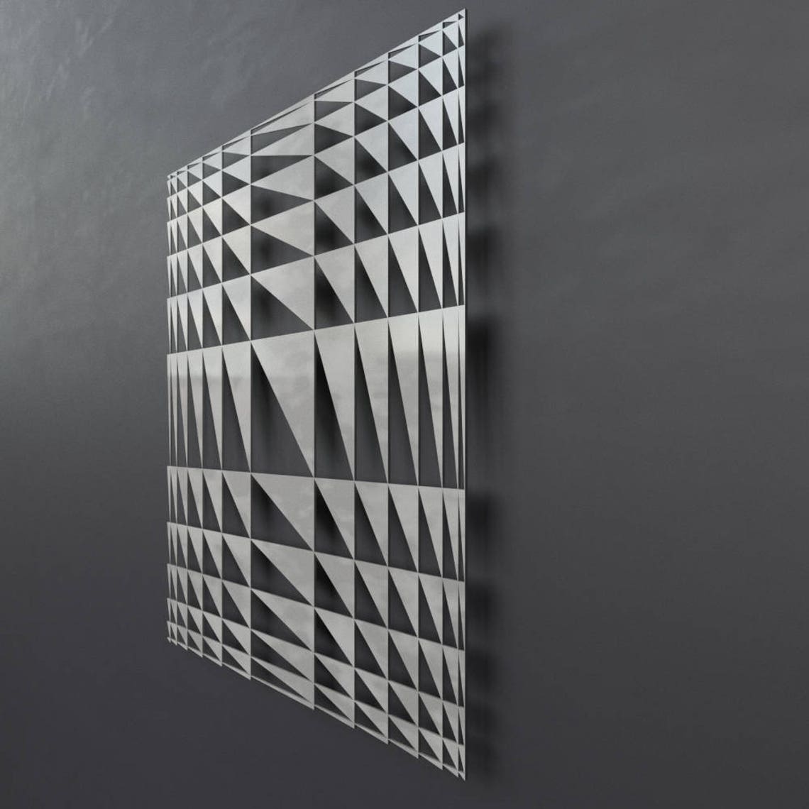 Abstract Metal Wall Art Geometric Wall Art Modern Metal Wall Etsy