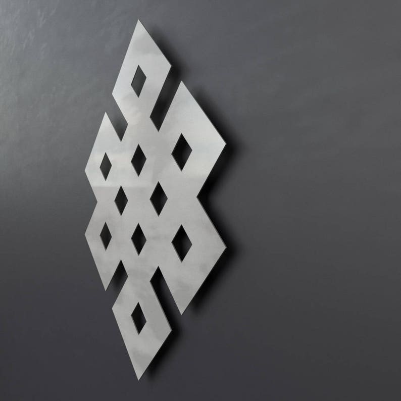 Endless Knot Metal Wall Art Eternal Knot Meditation Art Etsy