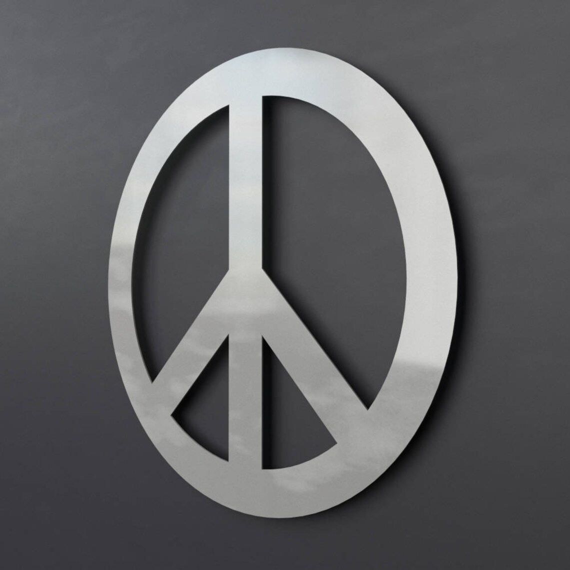 Peace Symbol Metal Wall Art Circle Wall Art Peace Sign Wall Etsy