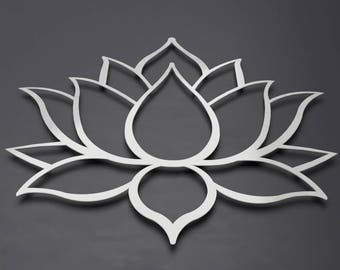 Buddha's Lotus Flower 3D Metal Wall Art - Exclusively By Arte & Metal