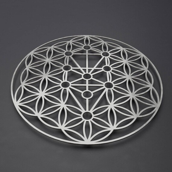 Kabbalah Tree Of Life Metal Wall Art Sculpture Sephiroth Or Image 0