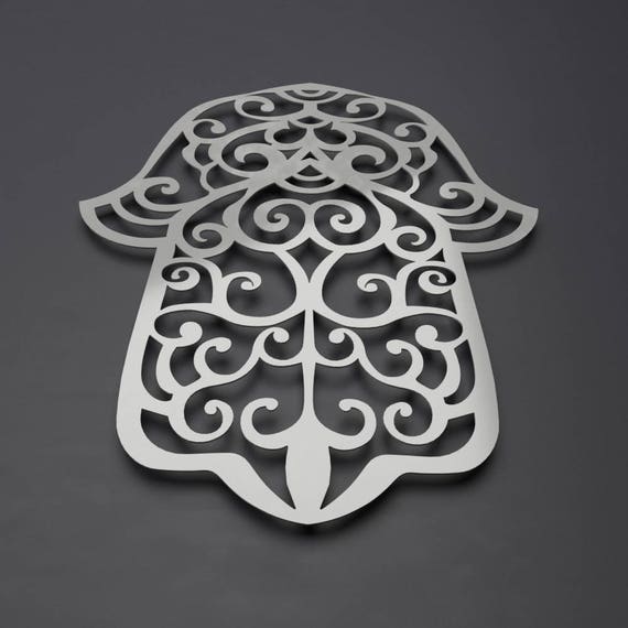 Hamsa Hand Metal Wall Art Sculpture Hamsa Wall Decor Large
