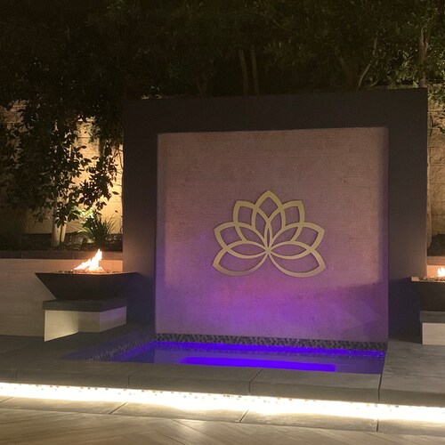 Lotus Flower Large Outdoor Metal Wall Art Garden Sculpture Etsy