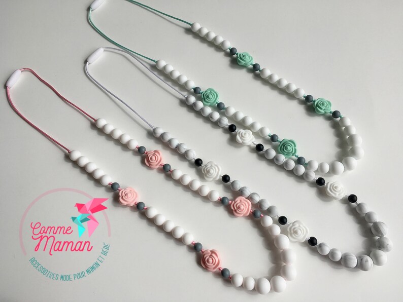 mommy and me teething necklace