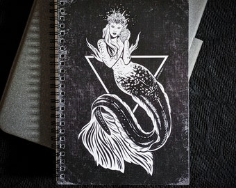 Elemental Siren Notebook Ruled Line Diary