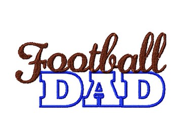 Football dad embroidery design, football season embroidery design, football family embroidery  design, football applique design