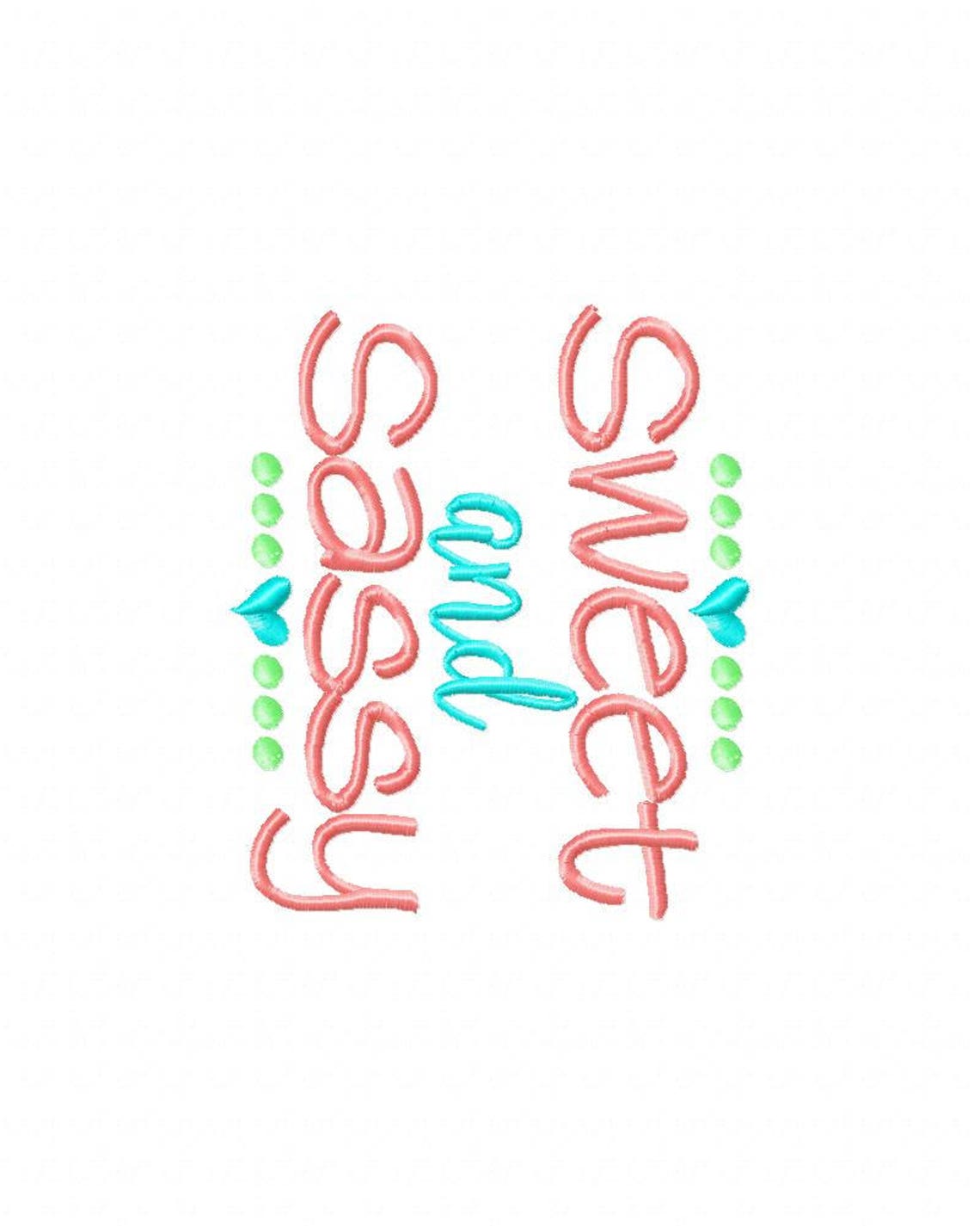 Sweet and Sassy Embroidery Design Sassy Embroidery Design Etsy