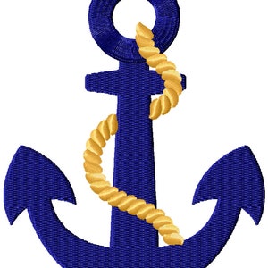 Stitch filled anchor jessecmault design boat anchor with rope etsy Stitch filled anchor jessecmault design boat anchor with rope etsy