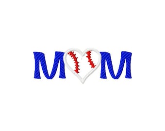 Mom baseball embroidery design,  4x4 5x7 baseball embroidery design, softball embroidery design, mom embroidery design