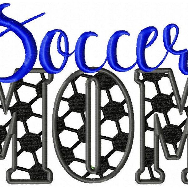 Soccer mom embroidery design / Soccer embroidery / moms embroidery design / mom soccer embroidery design / soccer design