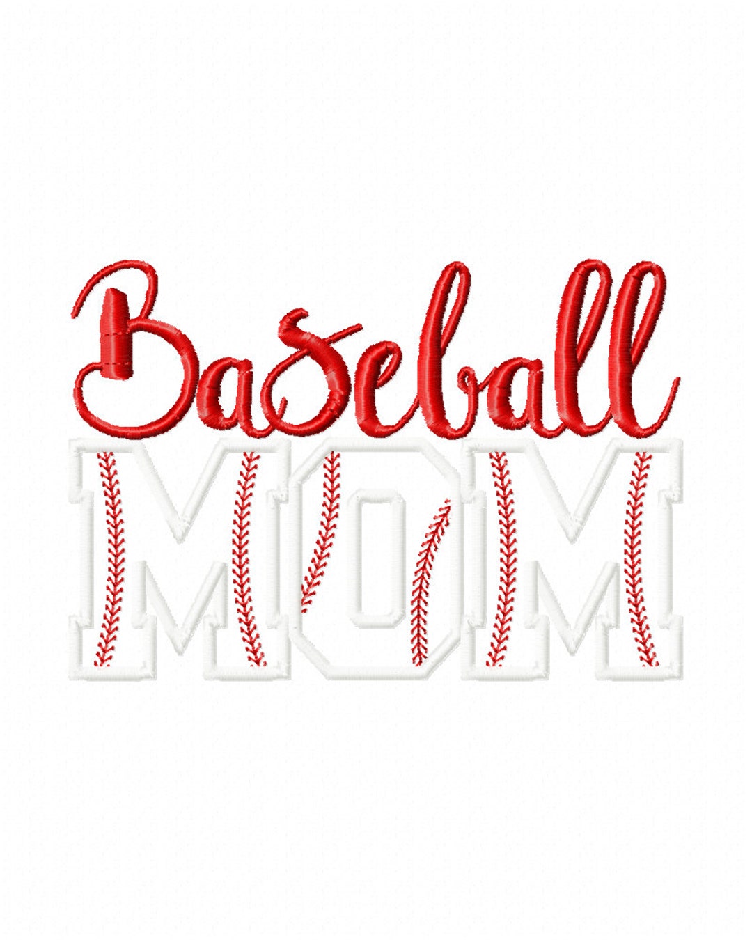 Baseball Mom Embroidery Design / Baseball Embroidery / Moms Embroidery Design / Mom Baseball