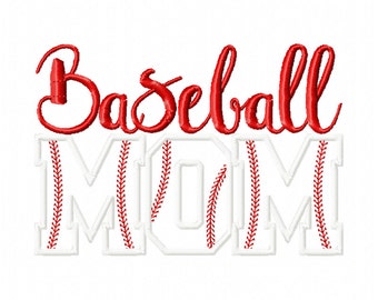 Baseball mom embroidery design / baseball embroidery / moms  embroidery design / mom baseball embroidery design / baseball design