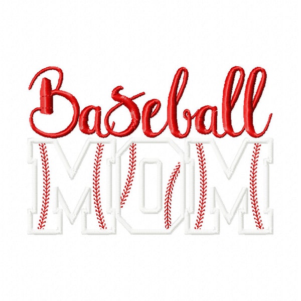 Baseball mom embroidery design / baseball embroidery / moms  embroidery design / mom baseball embroidery design / baseball design