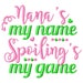 Kosmetiktasche Mit Spruch „Mawmaw Is My Name Spoiling Is My Game“ – 23x17 Cm, Polyester, Waschbar