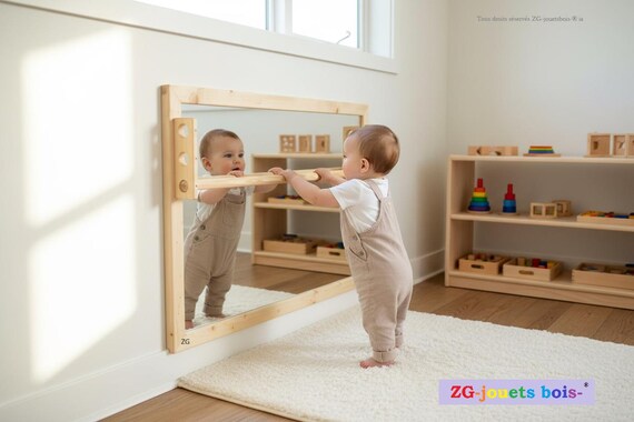Altabebe Specchio Posteriore Auto Per Bambini - Infrangibile, Regolabile 360°, Fissaggio Universale Al Poggiatesta
