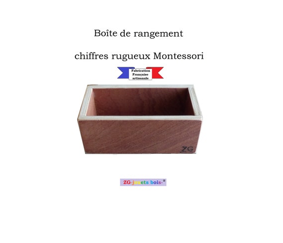 Caja de madera para guardar números aproximados, Montessori, materiales de  matemáticas, hecho a mano