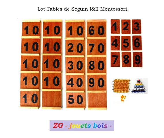 Montessori-Store Perline Colorate Con Supporto In Legno – Materiale Didattico Per Scoprire La Matematica