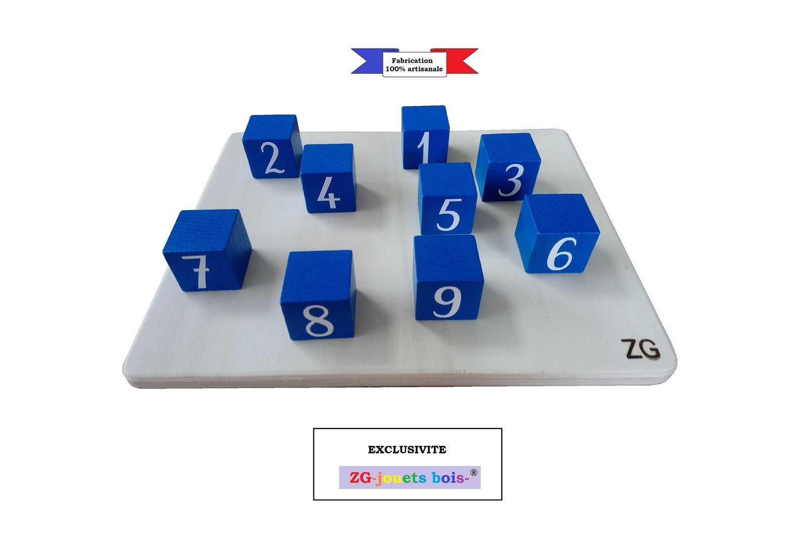 Corsiblokken, Corsibloktaptest, houten materiaaltapbloktest 9 blauwe