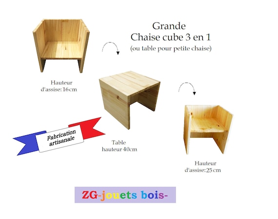 baby wooden chair and table