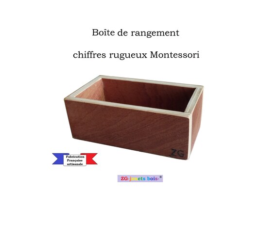 Montessori Math Jouets en Bois Numéro de Boîte d'Apprentissage Jeu d' Apprentissage avec Dessin Planche en Bois Jouets Éducatifs pour les Enfants  3 4 5 Ans 