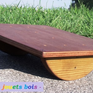 Wooden balance board, balance board, proprioception, perineal rehabilitation, movement coordination, handcrafted product, Pilates
