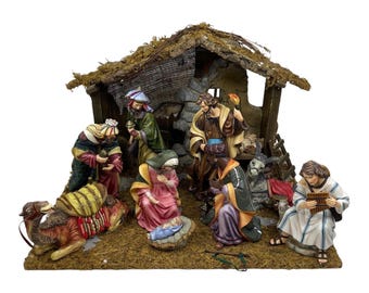 Grandeur Noel Collectors Edition 2000 10 Teiliges Porzellan Krippen Set Vintage