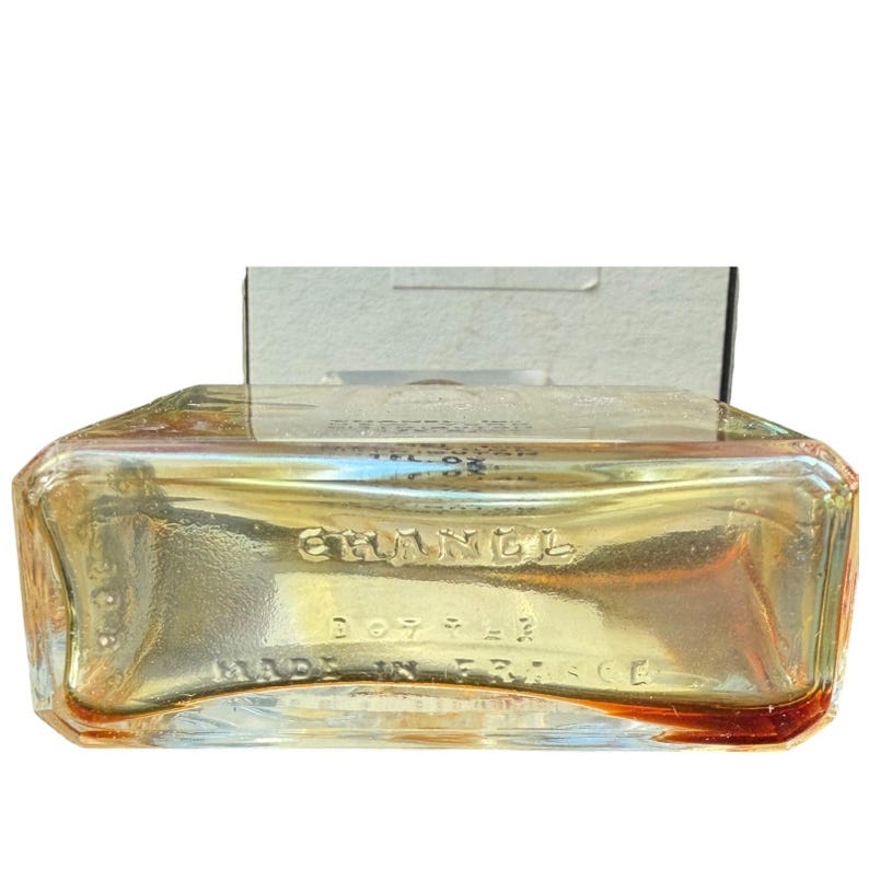 Vtg Chanel No. 5 Parfumflesje 1 Fl Oz met Doos Sz 7 Frankrijk Leeg Display Decor Jaren 60 afbeelding 6