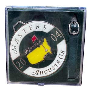 2004 Masters Golf Turnier Augusta GA Bag Tag Sammler Souvenir Orig Fall