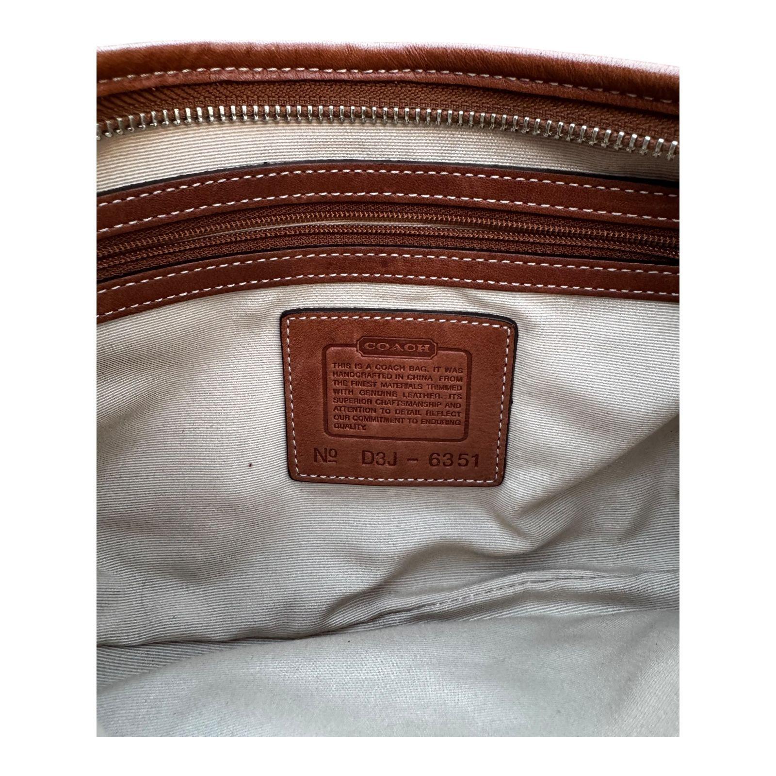 Coach Signature Mini Soho Hobo Shoulder Bag Red Brn Canvas Leather 