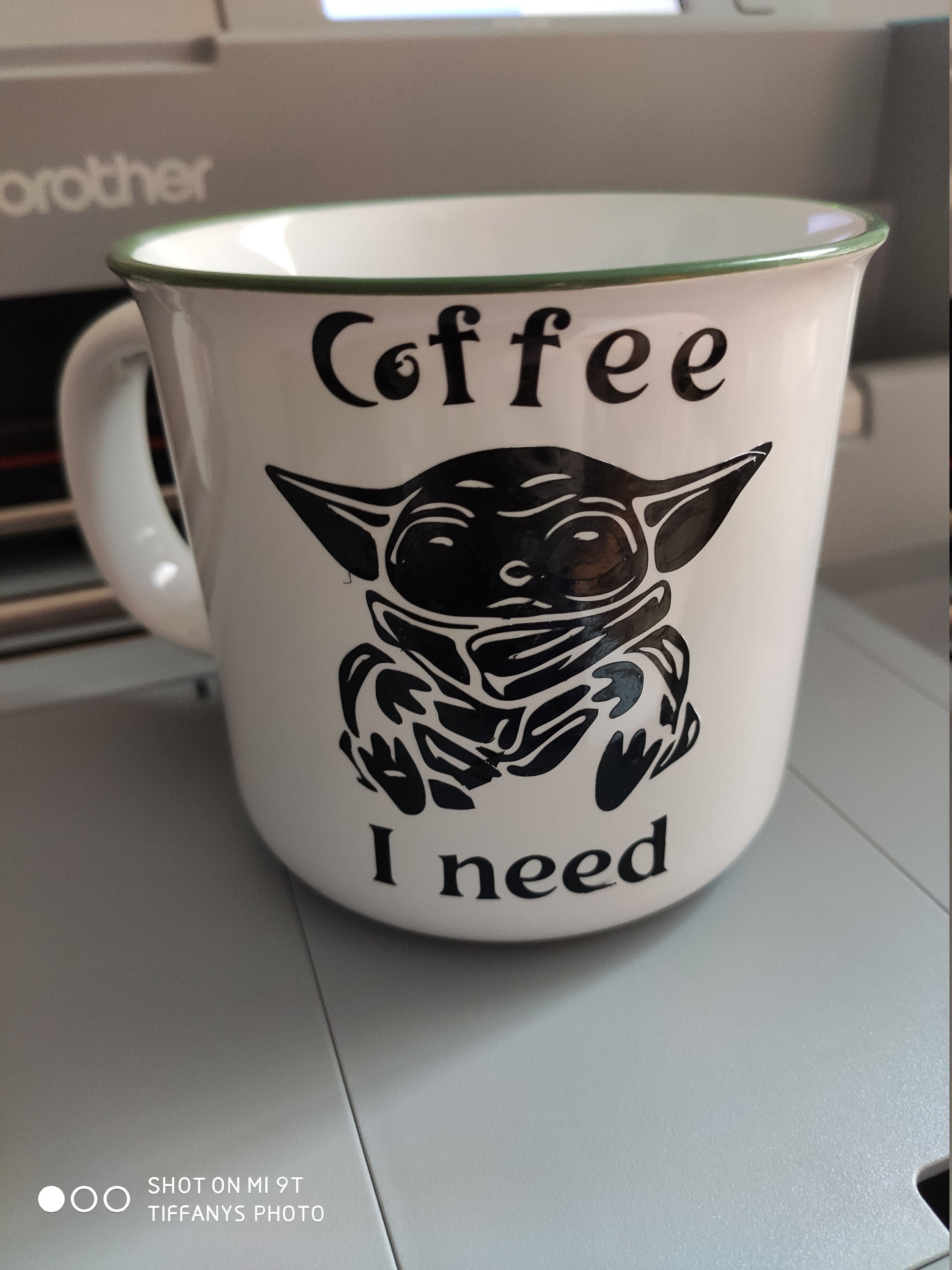 Download Baby Yoda inspired coffee mug | Etsy