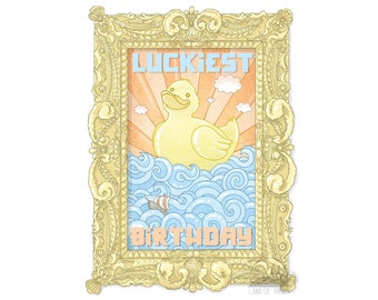 Greeting Card - Luckiest Birthday